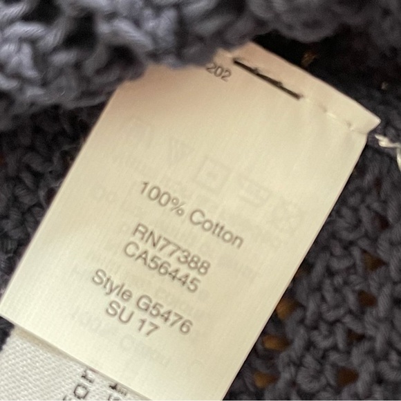 Madewell Northshore Open-Knit High Low Casual Airy Classic Neutral Lagenlook - Picture 8 of 14